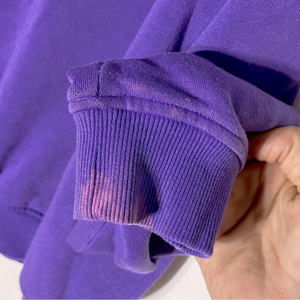 H&M Divided Purple Orange Oversized Crew Neck Alaska Sweatshirt XL - Picture 9 of 16